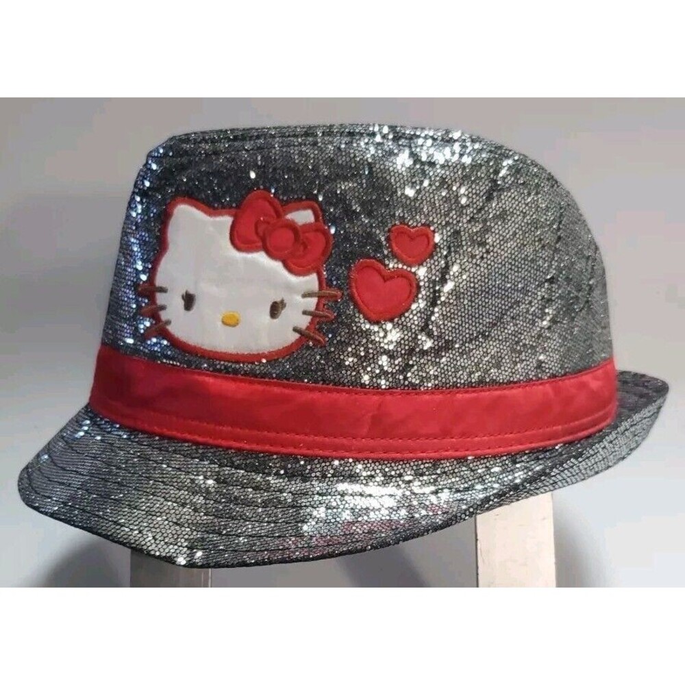 HELLO KITTY Cute Bucket Hat Vacation sun block fedora.  Child Size Official 2012